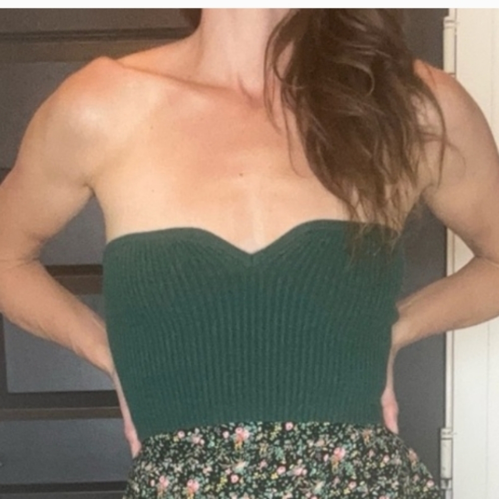 Women's Cropped Tube Sweater - Wild Fable Dark Green XXL
